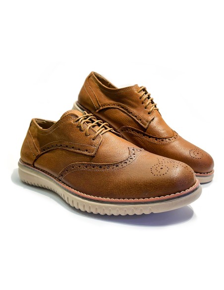 Derby Brogue Canela Cristal